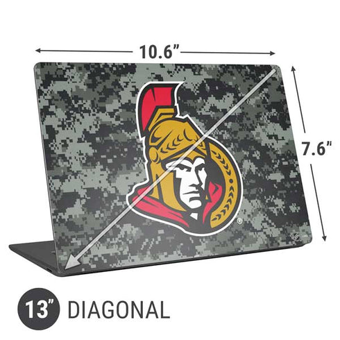 NHL Ottawa Senators Camo Universal Laptop 13in (10.6 x 7.6in) Skin