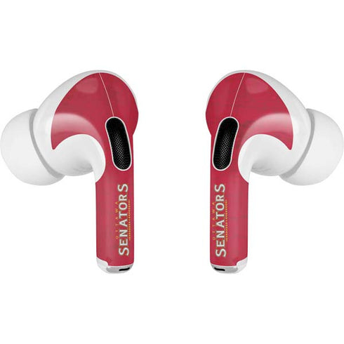 NHL Ottawa Senators Distressed AirPods Pro 2nd Gen Skin