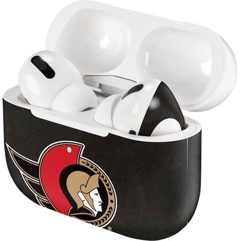 NHL Ottawa Senators Distressed Apple AirPods Pro Skin