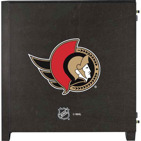 NHL Ottawa Senators Distressed Corsair 4000D Tempered Glass Mid-Tower ATX Case Skin