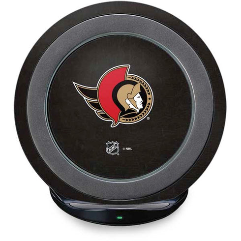 NHL Ottawa Senators Distressed Fast Charge Wireless Charging Stand Skin