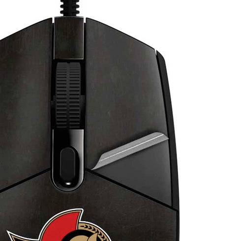 NHL Ottawa Senators Distressed G203 Prodigy RGB Wired Gaming Mouse Skin