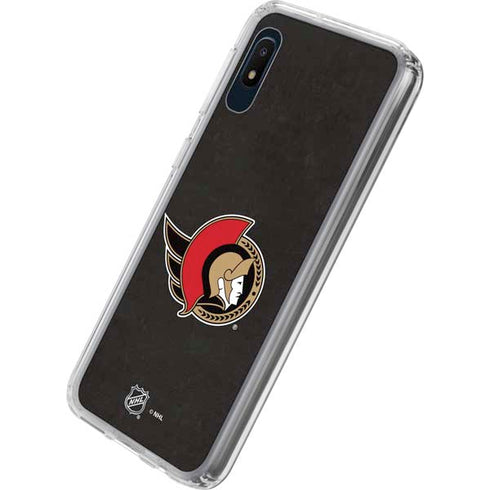 NHL Ottawa Senators Distressed Galaxy A10e Clear Case