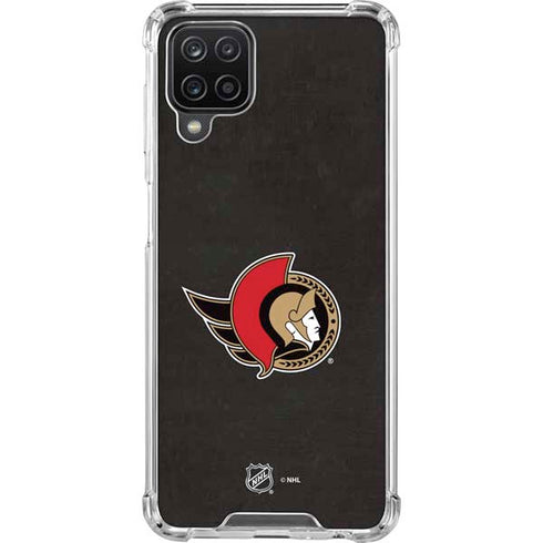 NHL Ottawa Senators Distressed Galaxy A12 Clear Case