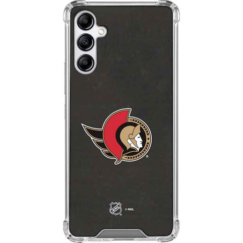 NHL Ottawa Senators Distressed Galaxy A15 5G Clear Case