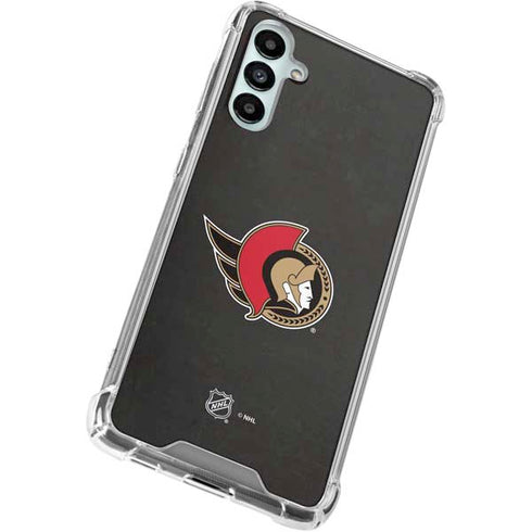 NHL Ottawa Senators Distressed Galaxy A15 5G Clear Case