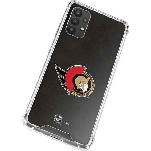 NHL Ottawa Senators Distressed Galaxy A32 5G Clear Case