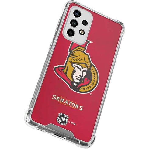 NHL Ottawa Senators Distressed Galaxy A53 5G Clear Case