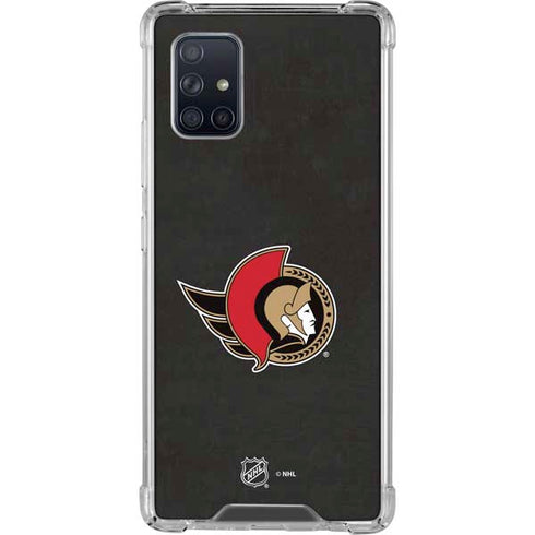 NHL Ottawa Senators Distressed Galaxy A71 5G Clear Case