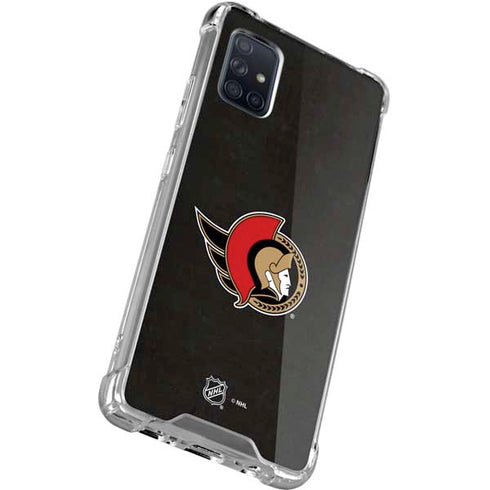 NHL Ottawa Senators Distressed Galaxy A71 5G Clear Case