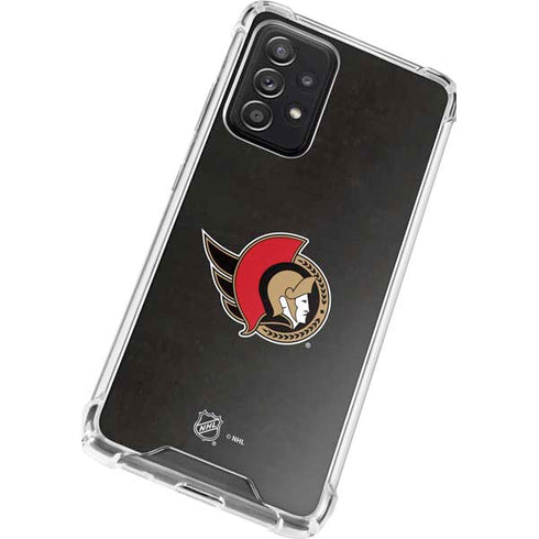 NHL Ottawa Senators Distressed Galaxy A72 5G Clear Case