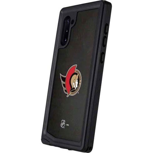 NHL Ottawa Senators Distressed Galaxy Note 10 Waterproof Case