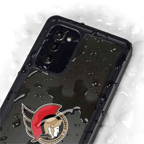 NHL Ottawa Senators Distressed Galaxy Note20 5G Waterproof Case