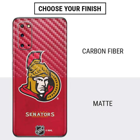 NHL Ottawa Senators Distressed Galaxy S20 Skin