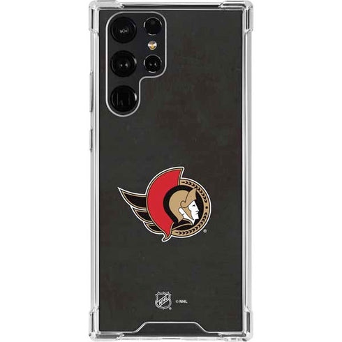 NHL Ottawa Senators Distressed Galaxy S22 Ultra Clear Case