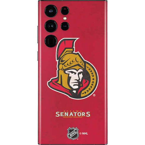 NHL Ottawa Senators Distressed Galaxy S22 Ultra Skin