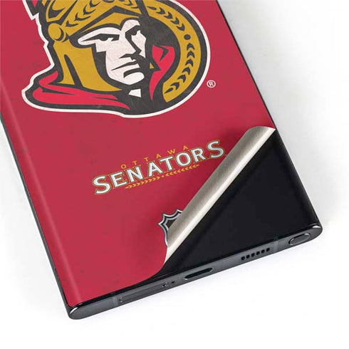 NHL Ottawa Senators Distressed Galaxy S22 Ultra Skin