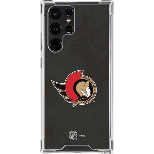 NHL Ottawa Senators Distressed Galaxy S24 Ultra Clear Case