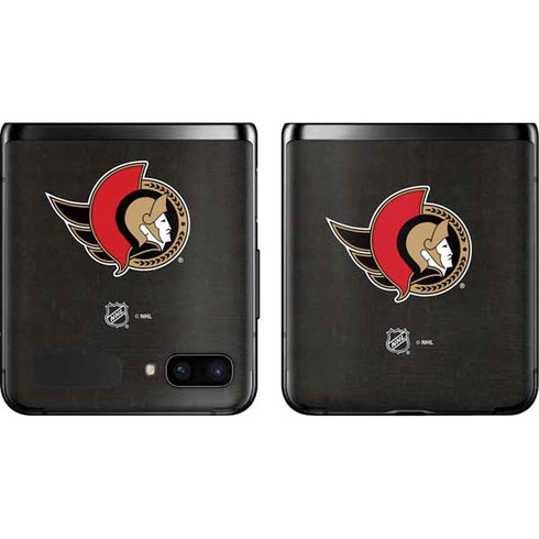 NHL Ottawa Senators Distressed Galaxy Z Flip Skin