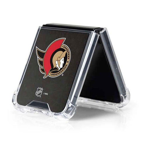 NHL Ottawa Senators Distressed Galaxy Z Flip5 5G Clear Case