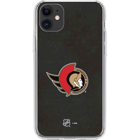 NHL Ottawa Senators Distressed iPhone 11 Clear Case