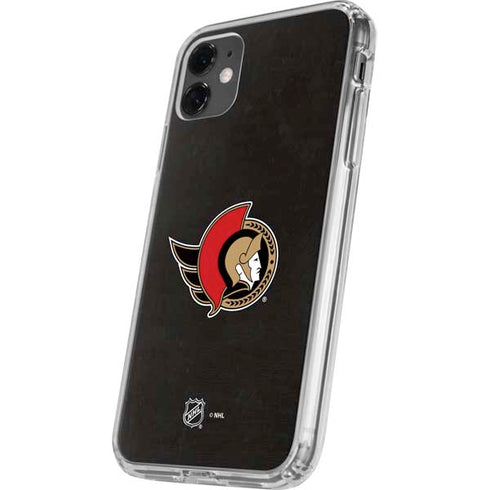 NHL Ottawa Senators Distressed iPhone 11 Clear Case