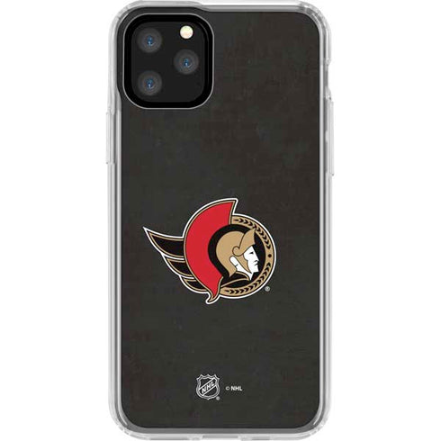 NHL Ottawa Senators Distressed iPhone 11 Pro Clear Case