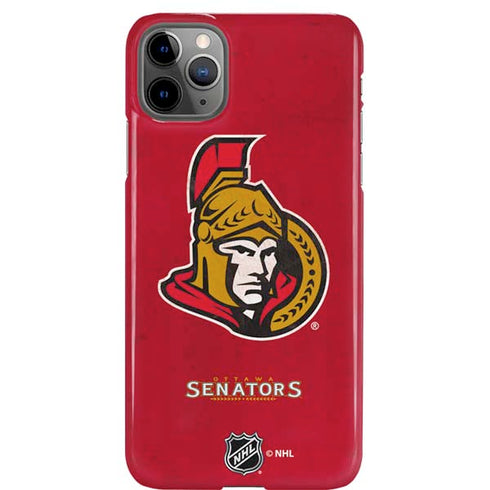 NHL Ottawa Senators Distressed iPhone 11 Pro Max Lite Case