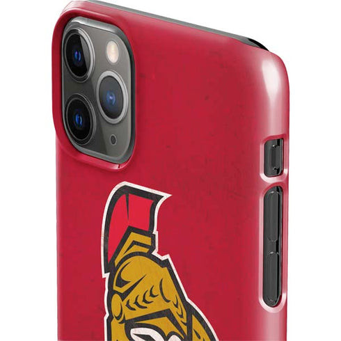 NHL Ottawa Senators Distressed iPhone 11 Pro Max Lite Case