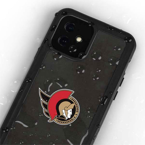 NHL Ottawa Senators Distressed iPhone 12 Mini Waterproof Case