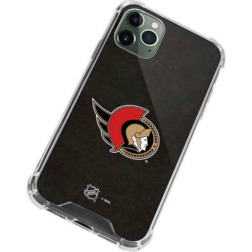NHL Ottawa Senators Distressed iPhone 12 Pro Clear Case