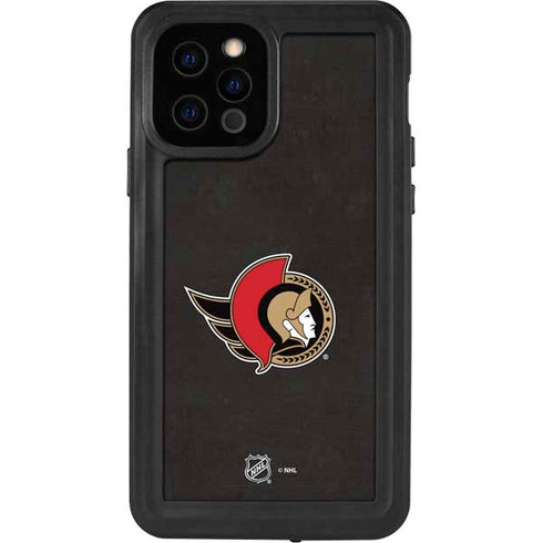 NHL Ottawa Senators Distressed iPhone 12 Pro Waterproof Case