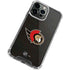 NHL Ottawa Senators Distressed iPhone 13 Pro Max Clear Case