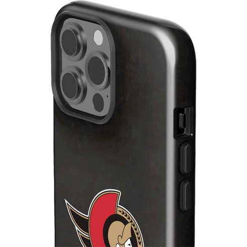 NHL Ottawa Senators Distressed iPhone 13 Pro Max Impact Case