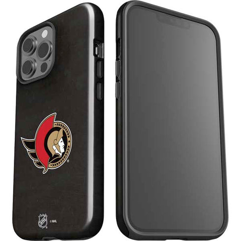 NHL Ottawa Senators Distressed iPhone 13 Pro Max Impact Case