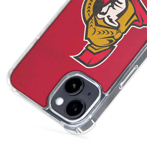 NHL Ottawa Senators Distressed iPhone 15 MagSafe Case