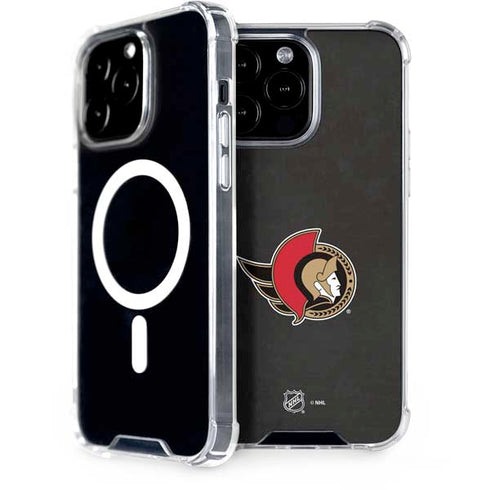 NHL Ottawa Senators Distressed iPhone 14 Pro Max MagSafe Case