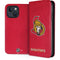 NHL Ottawa Senators Distressed iPhone 15 Plus Folio Case