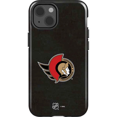 NHL Ottawa Senators Distressed iPhone 15 Plus Impact Case