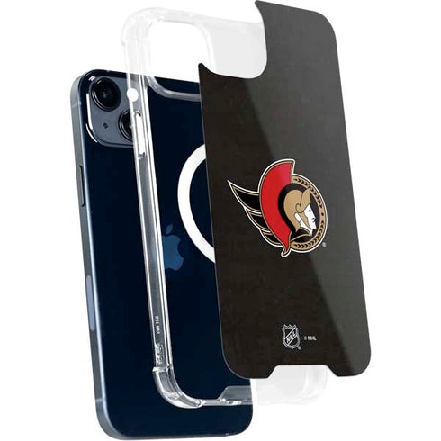 NHL Ottawa Senators Distressed iPhone 15 Plus MagSafe Case