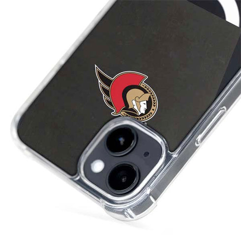 NHL Ottawa Senators Distressed iPhone 15 Plus MagSafe Case