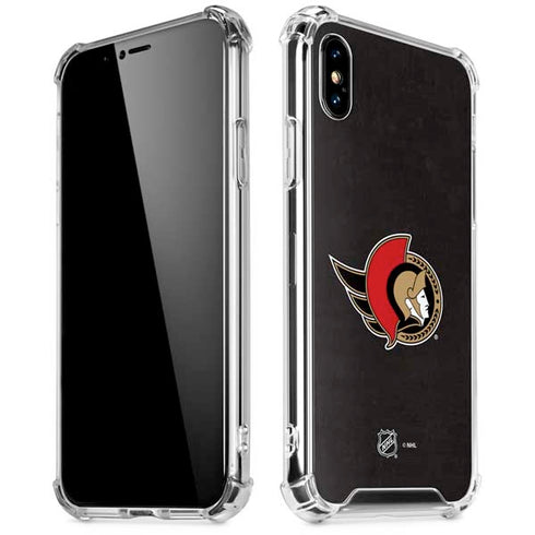 NHL Ottawa Senators Distressed iPhone X/XS Clear Case