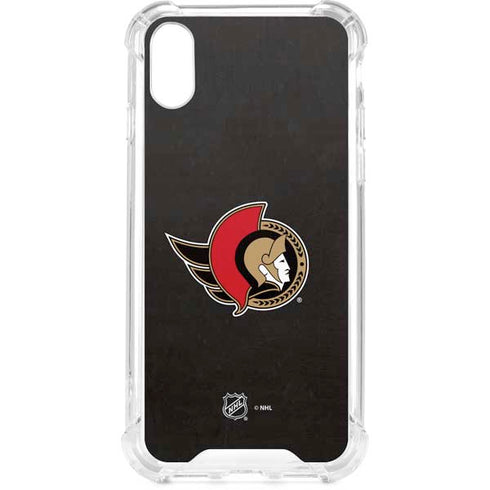 NHL Ottawa Senators Distressed iPhone XS Clear Case
