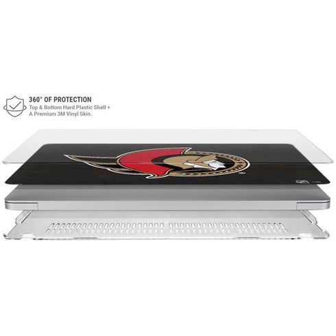 NHL Ottawa Senators Distressed MacBook Air 15in (2023-2025) Case plus Skin