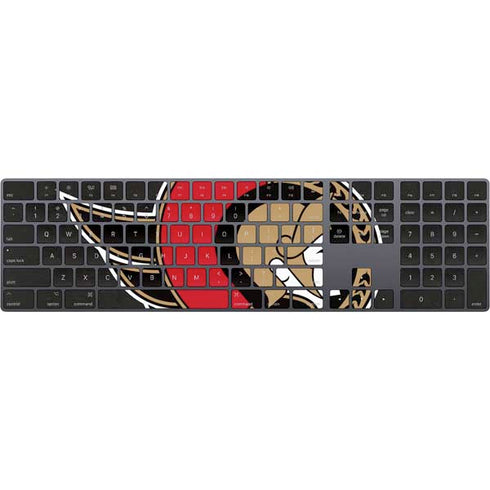 NHL Ottawa Senators Distressed Magic Keyboard with Numeric Keypad Skin