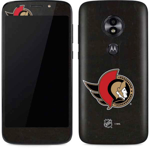NHL Ottawa Senators Distressed Moto E5 Play Skin