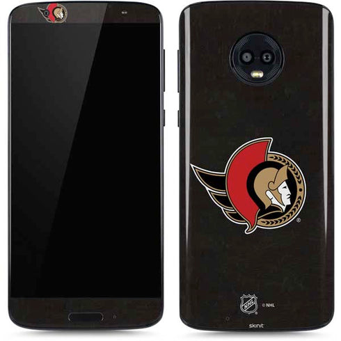 NHL Ottawa Senators Distressed Moto G6 Skin