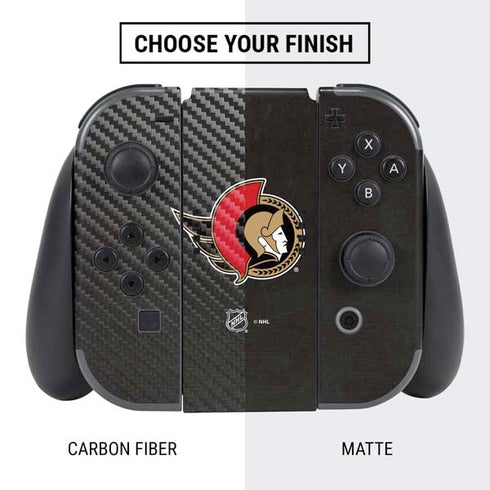 NHL Ottawa Senators Distressed Nintendo Switch Bundle Skin