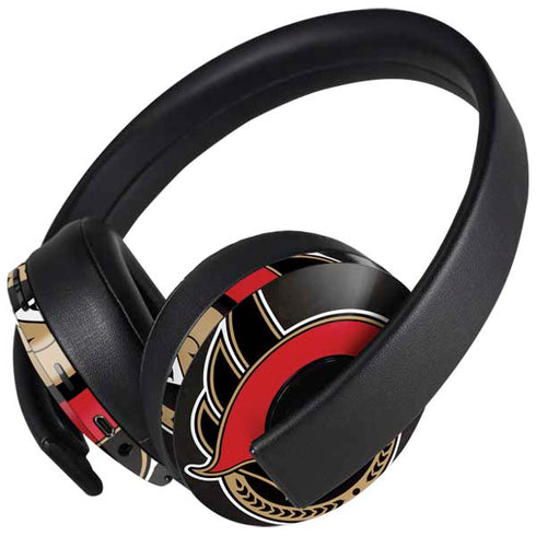 NHL Ottawa Senators Distressed PlayStation 4 Gold Wireless Headset Skin