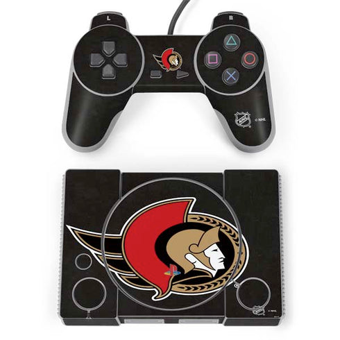 NHL Ottawa Senators Distressed PlayStation Classic Bundle Skin
